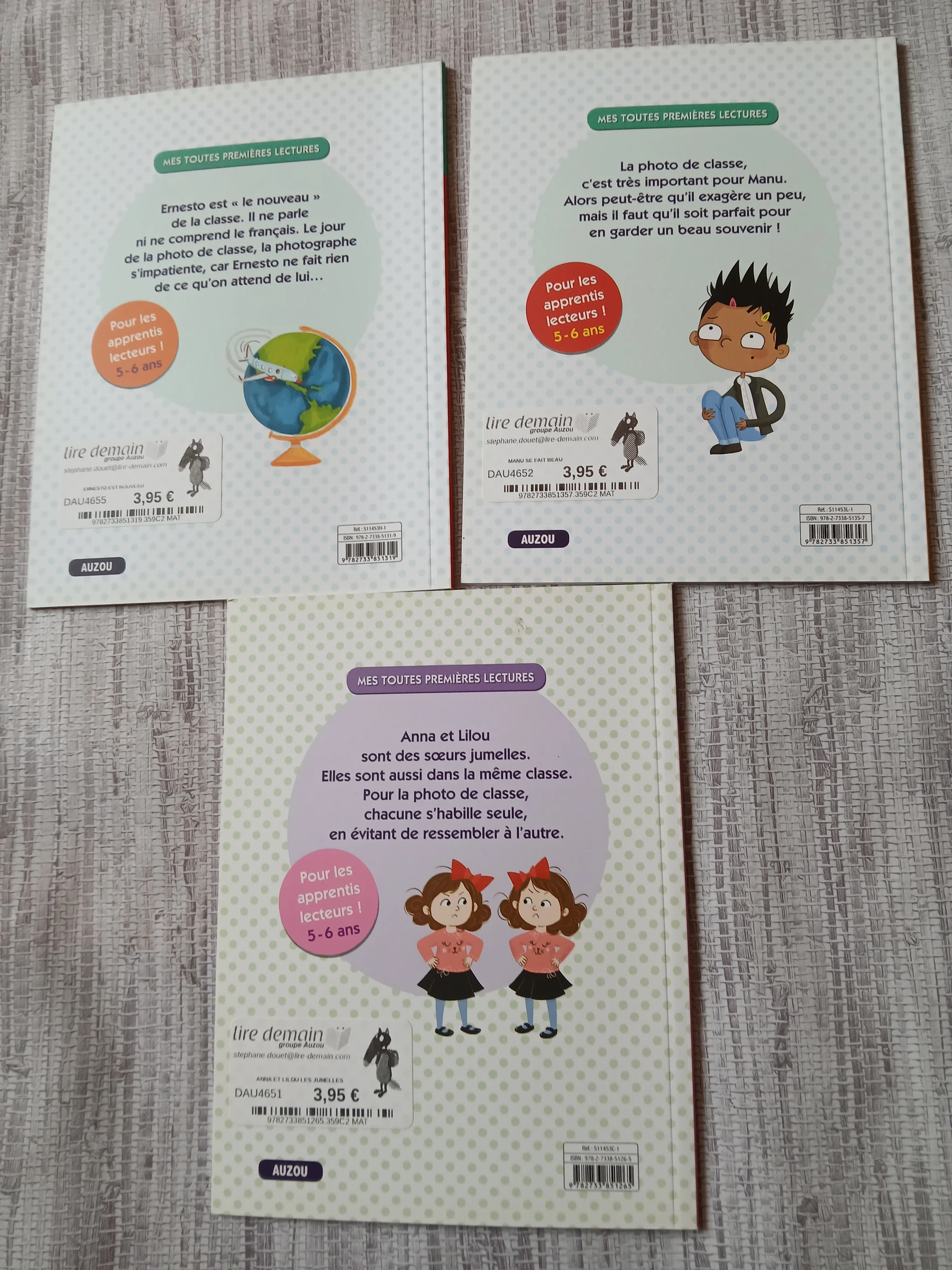 lote 3 livros minhas primeiras leituras auzou 5/6 anos – photo 2